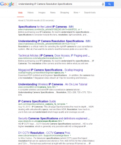 Understanding Ip Camera Resolution Specifications Google Search