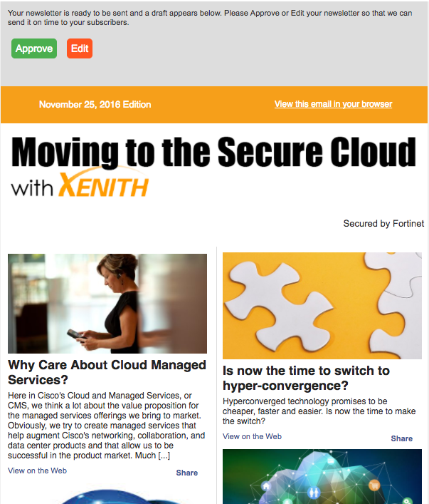 Get your own Secure Cloud Newsletter