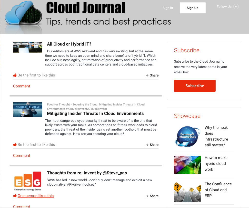 Cloud Journal Reaches IT Executives